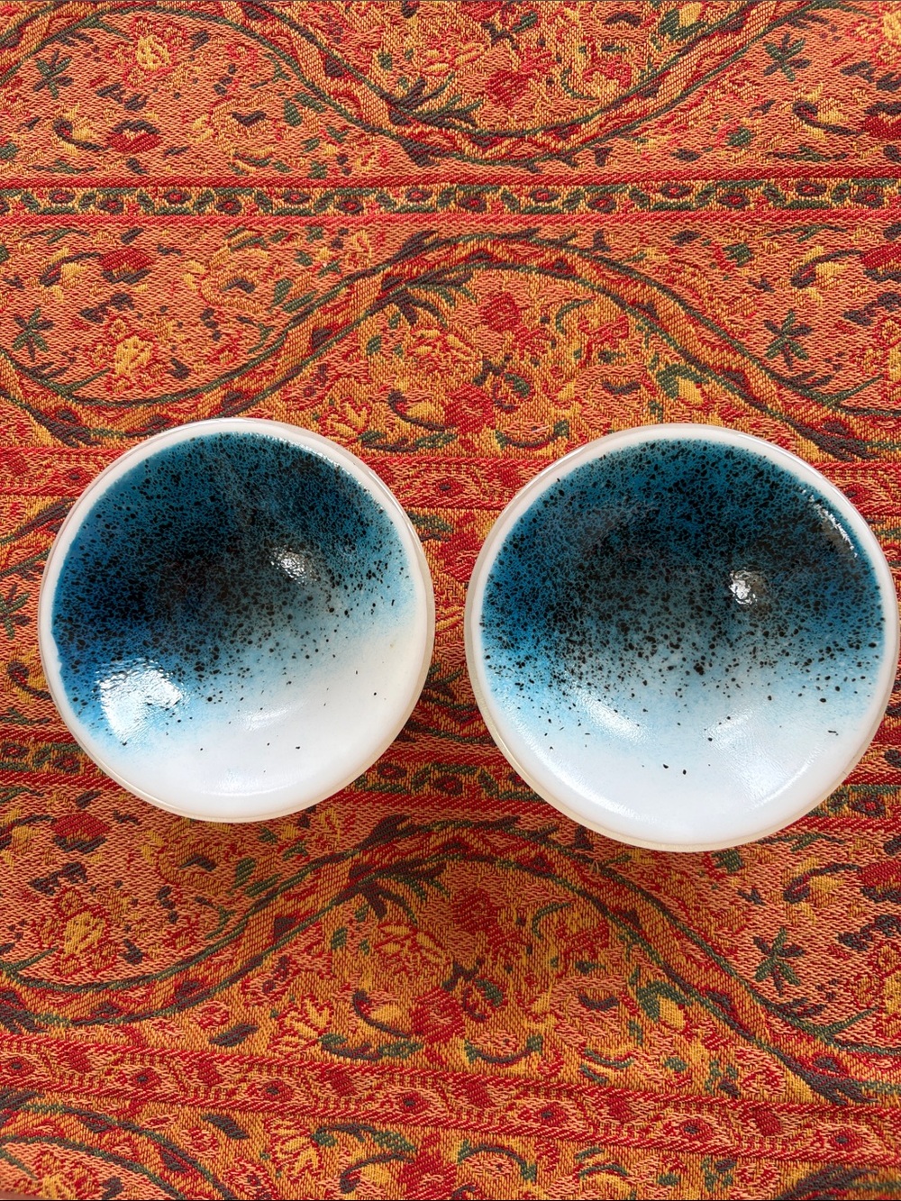 Handmade glass dipping bowls